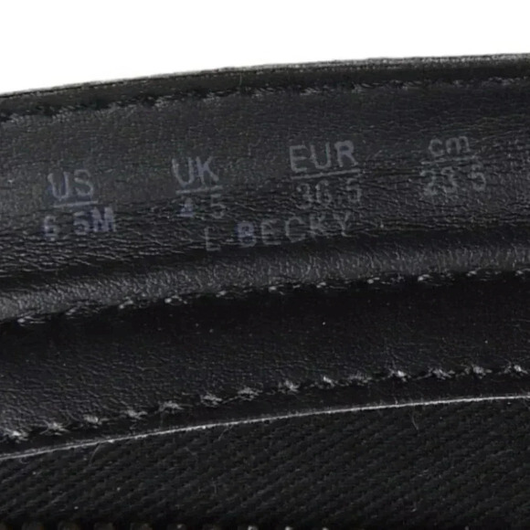 Franco Sarto Leather Knee High Boot  Tall Black Size 6.5 - Picture 13 of 16